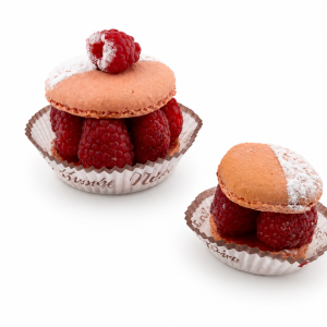 Macaron framboise (sans gluten et sans lactose)